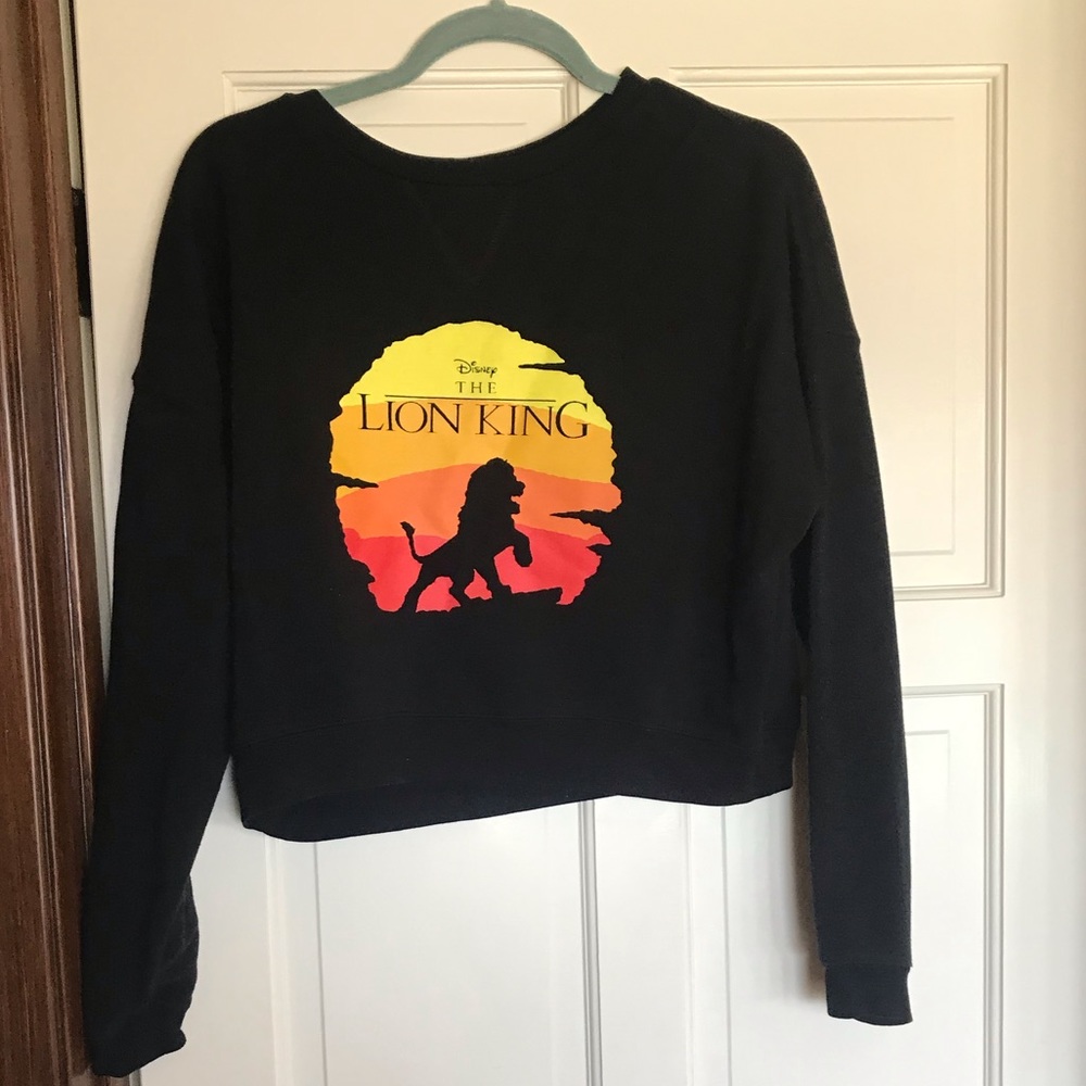 Disney Lion King crop sweatshirt